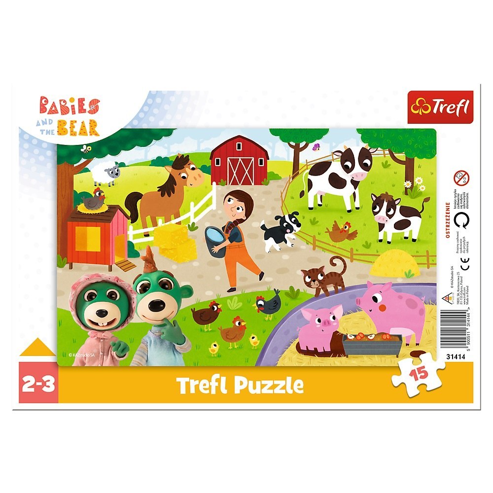 PUZZLE 15 ELEMENTÓW UROCZE BOBASKI TREFL 31414 TREF TREFL